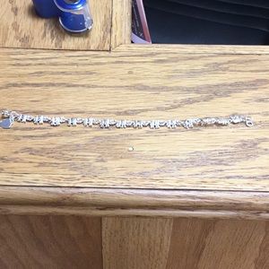 Sterling silver elephant bracelet 7